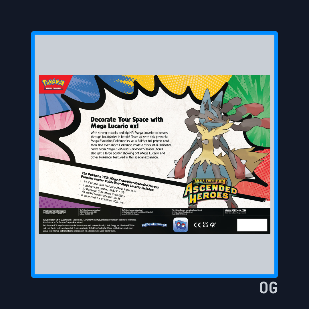 Ascended Heroes Mega Lucario - Premium Poster Collection