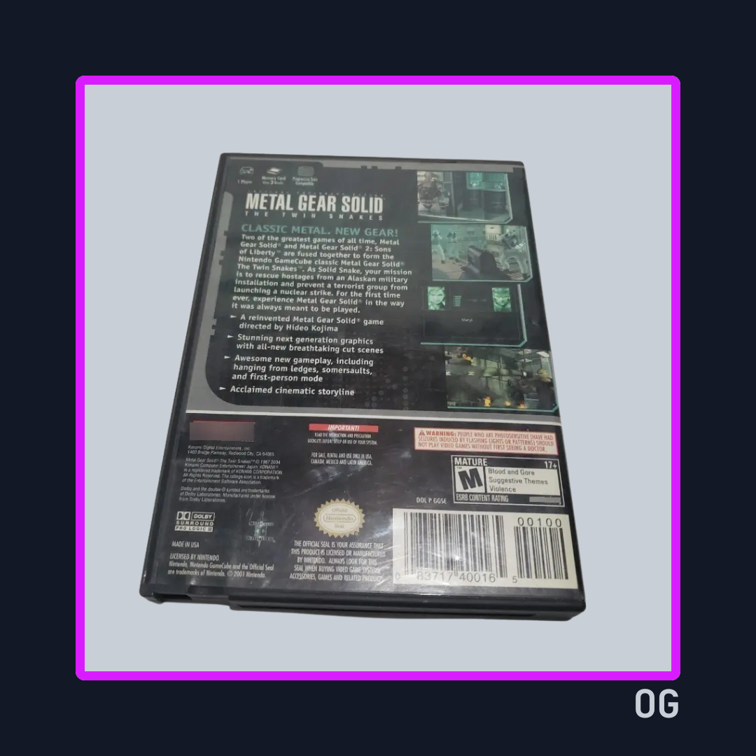 Metal Gear Solid Twin Snakes - Nintendo Gamecube