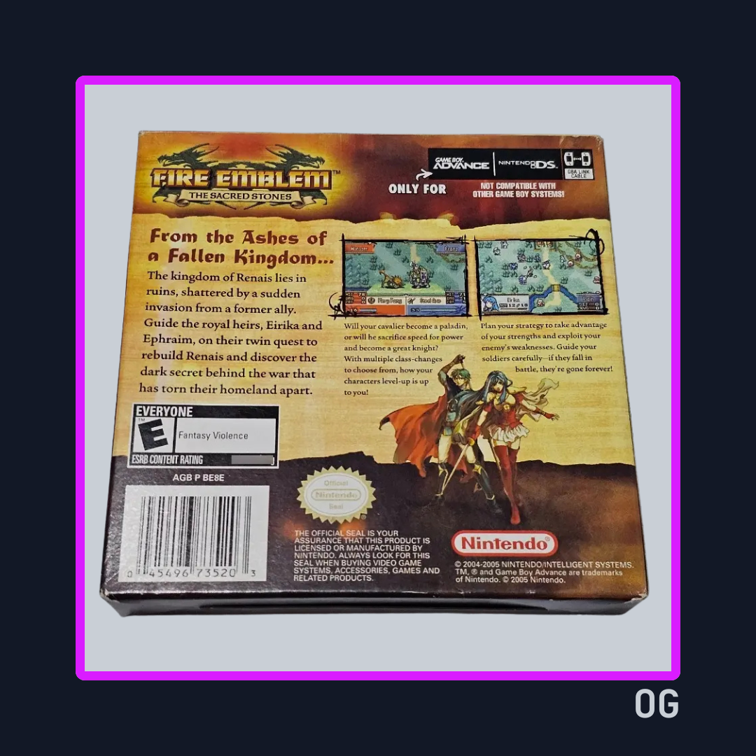 Fire Emblem The Sacred Stones- Game Boy Advance