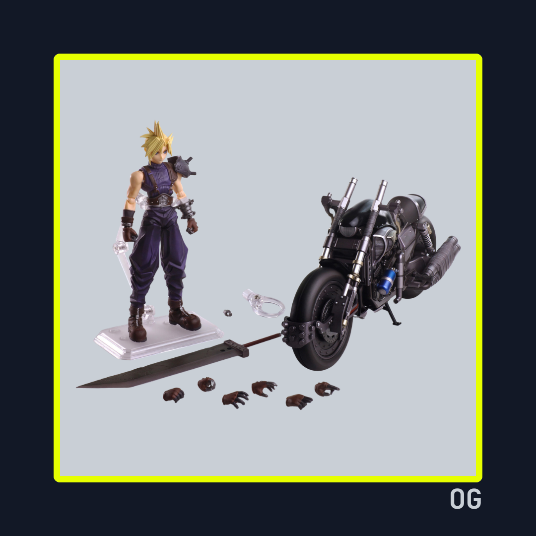 Cloud Strife & Hardy Daytona Action Figure - Bring Arts