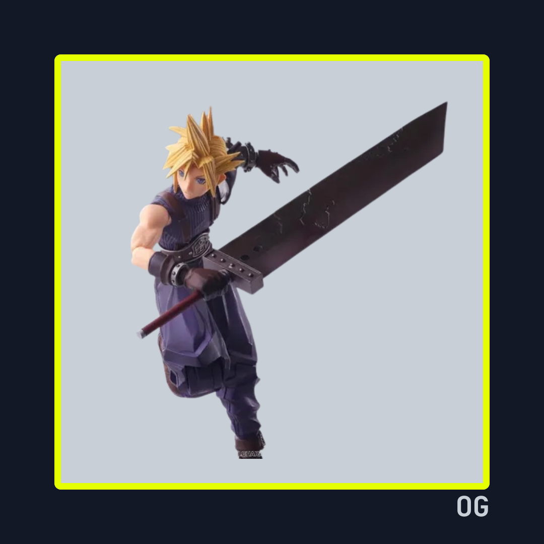 Cloud Strife & Hardy Daytona Action Figure - Bring Arts