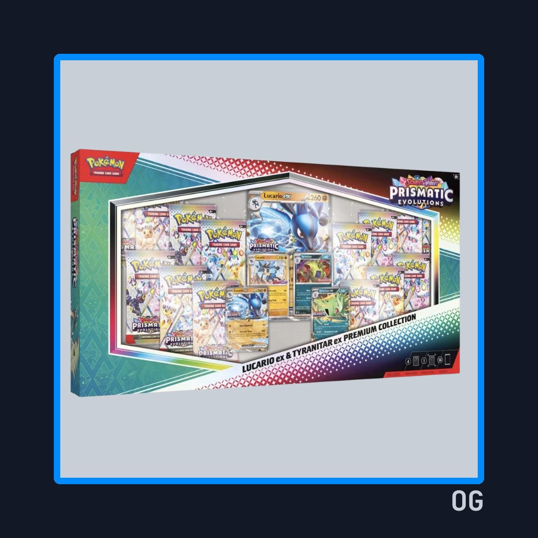 Prismatic Evolutions Lucario ex & Tyranitar ex - Premium Collection