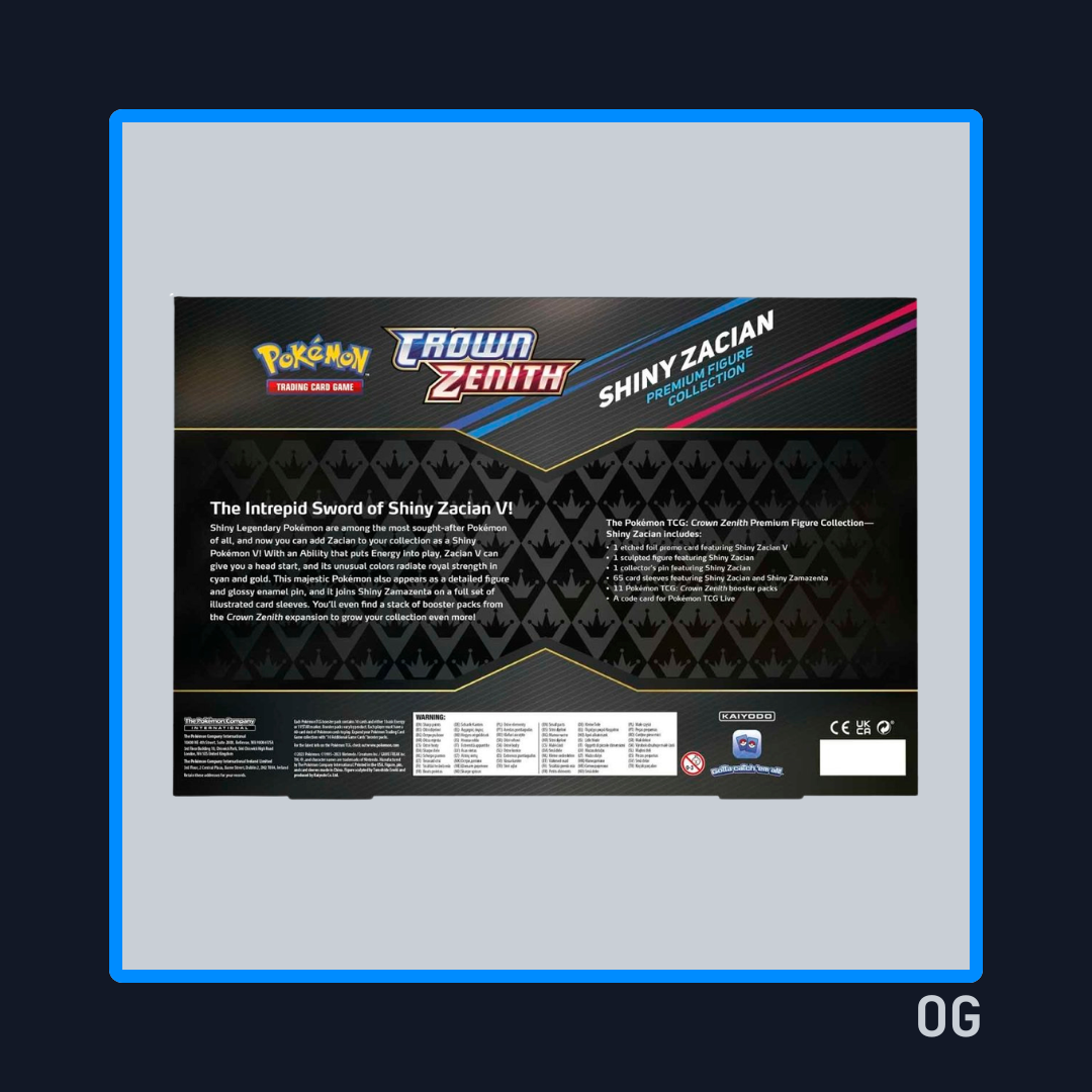 Crown Zenith Shiny Zacian - Premium Figure Collection