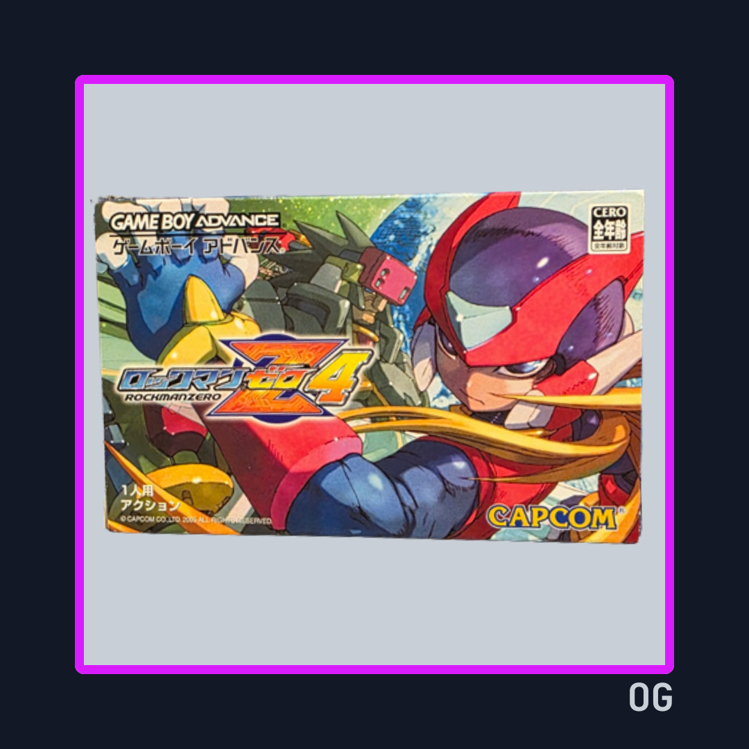 Mega Man Zero 1–4 ver JP (Complete Set) – Game Boy Advance