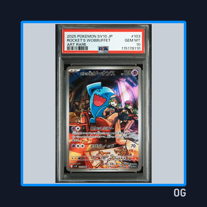Rocket's Wobbuffet 103 - Glory of Team Rocket (Destined Rivals) -  PSA 10