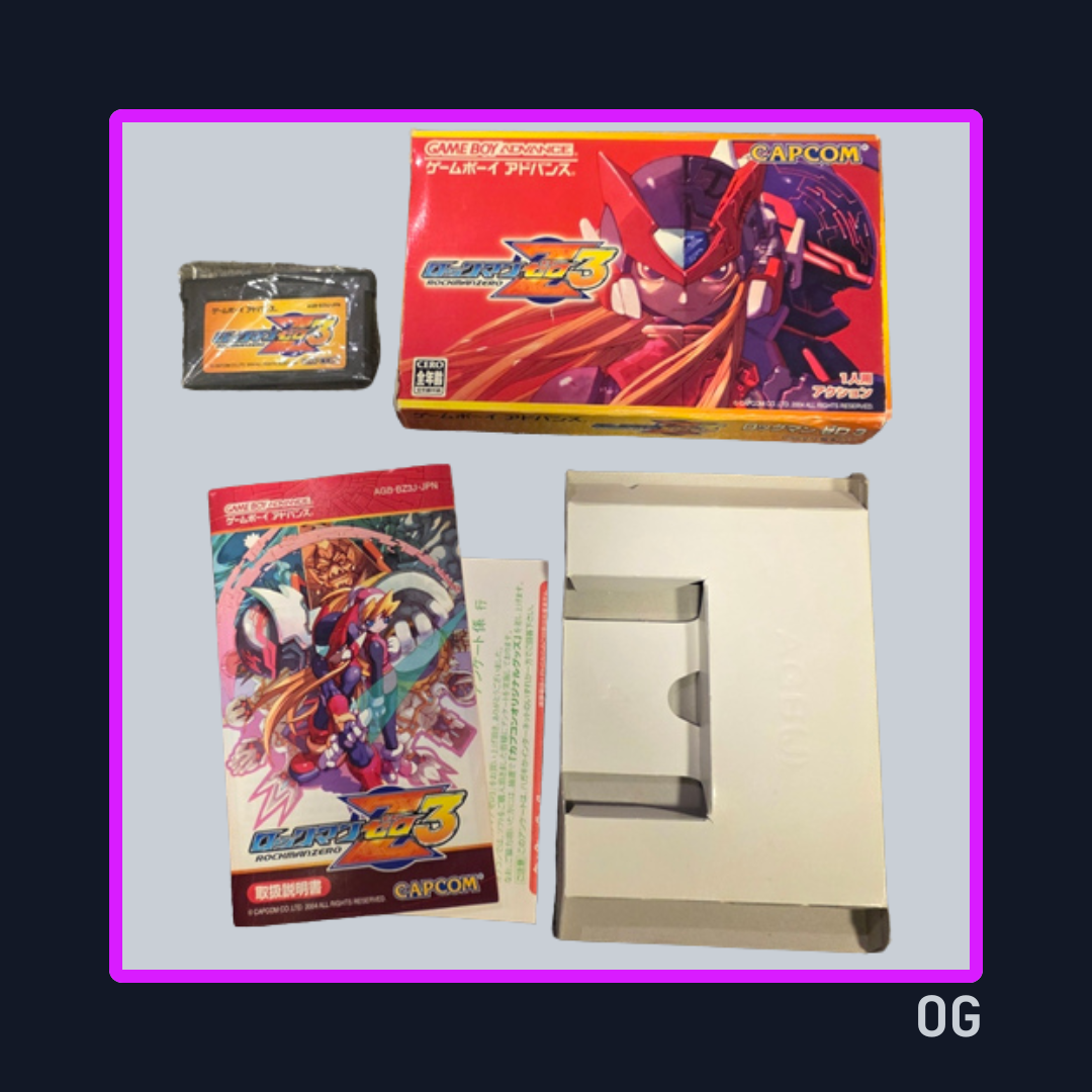 Mega Man Zero 1–4 ver JP (Complete Set) – Game Boy Advance