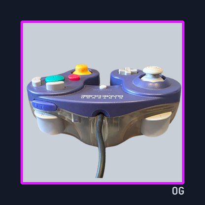 Control Gamecube Clear Purple (Morado/Transparente) - Nintendo Gamecube