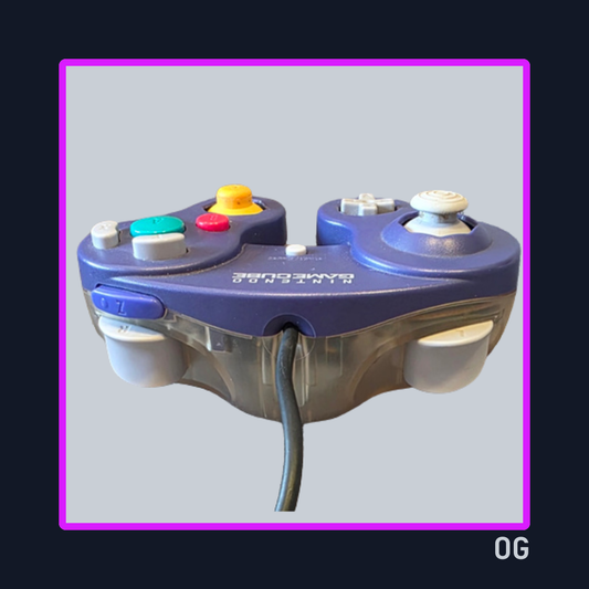 Control Gamecube Clear Purple (Morado/Transparente) - Nintendo Gamecube