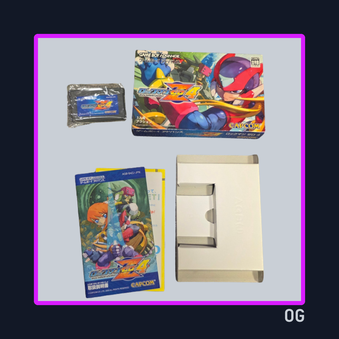 Mega Man Zero 1–4 ver JP (Complete Set) – Game Boy Advance