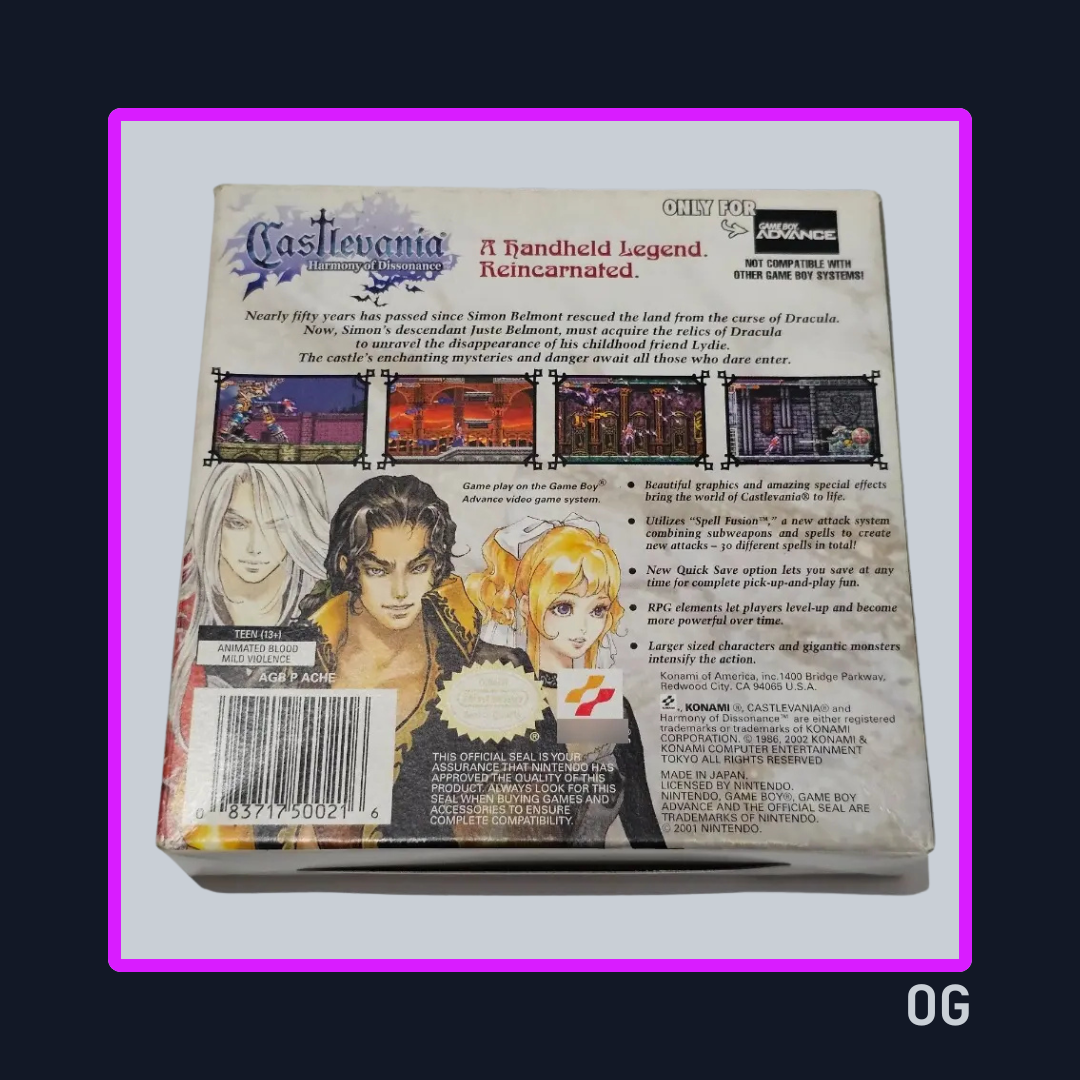 Castlevania Harmony of Dissonance - Game Boy Advance