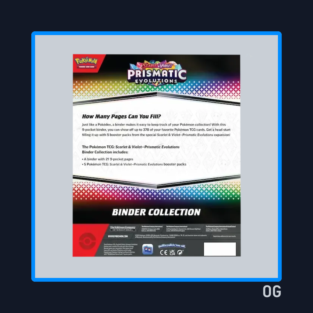 Prismatic Evolutions Binder Collection