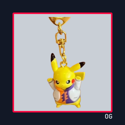 Keychain Set (Par) Pikachu DJ y Gengar DJ - Pokémon Unstoppable Halloween Party