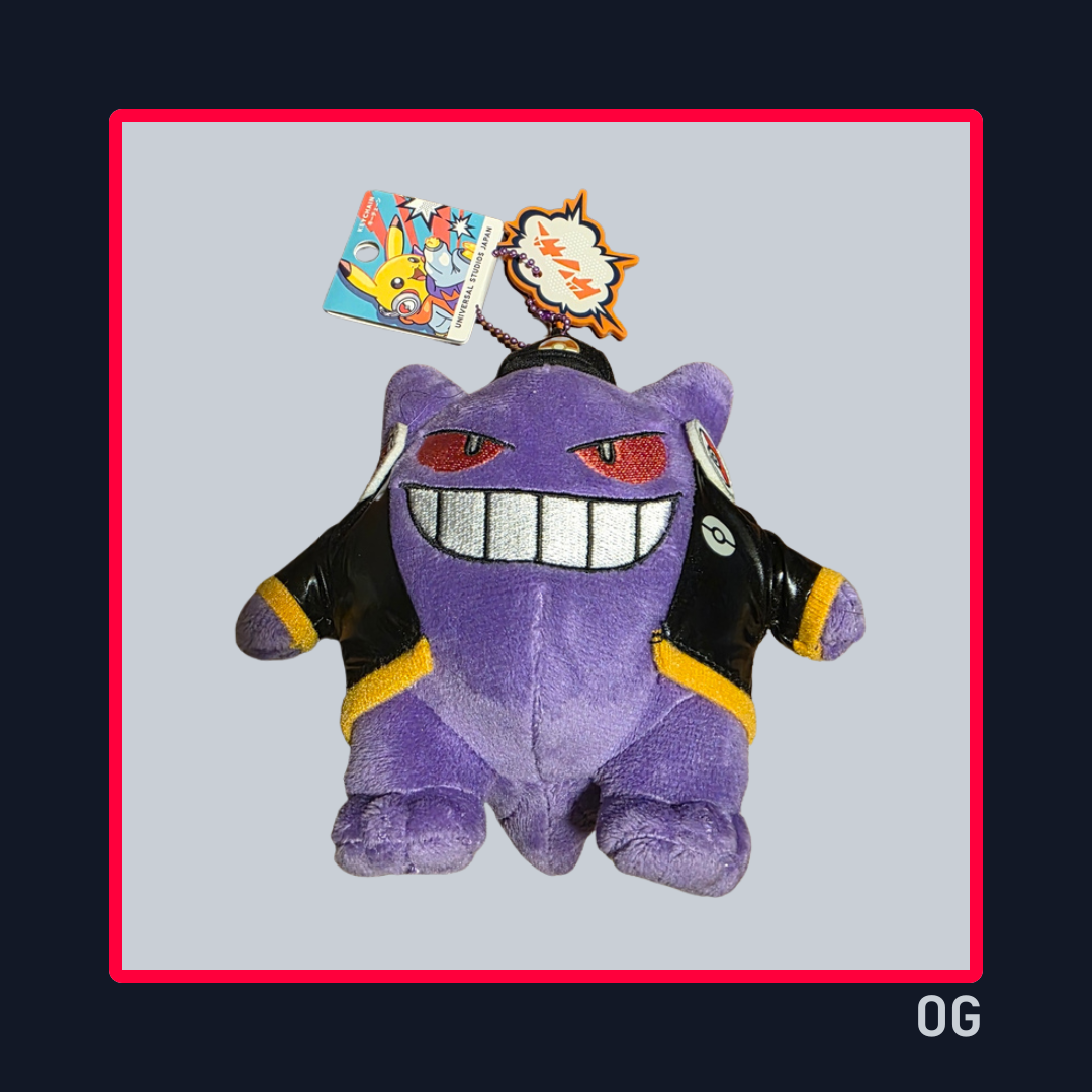 Llavero Peluche Gengar DJ Exclusivo USJ  - Pokémon Unstoppable Halloween Party