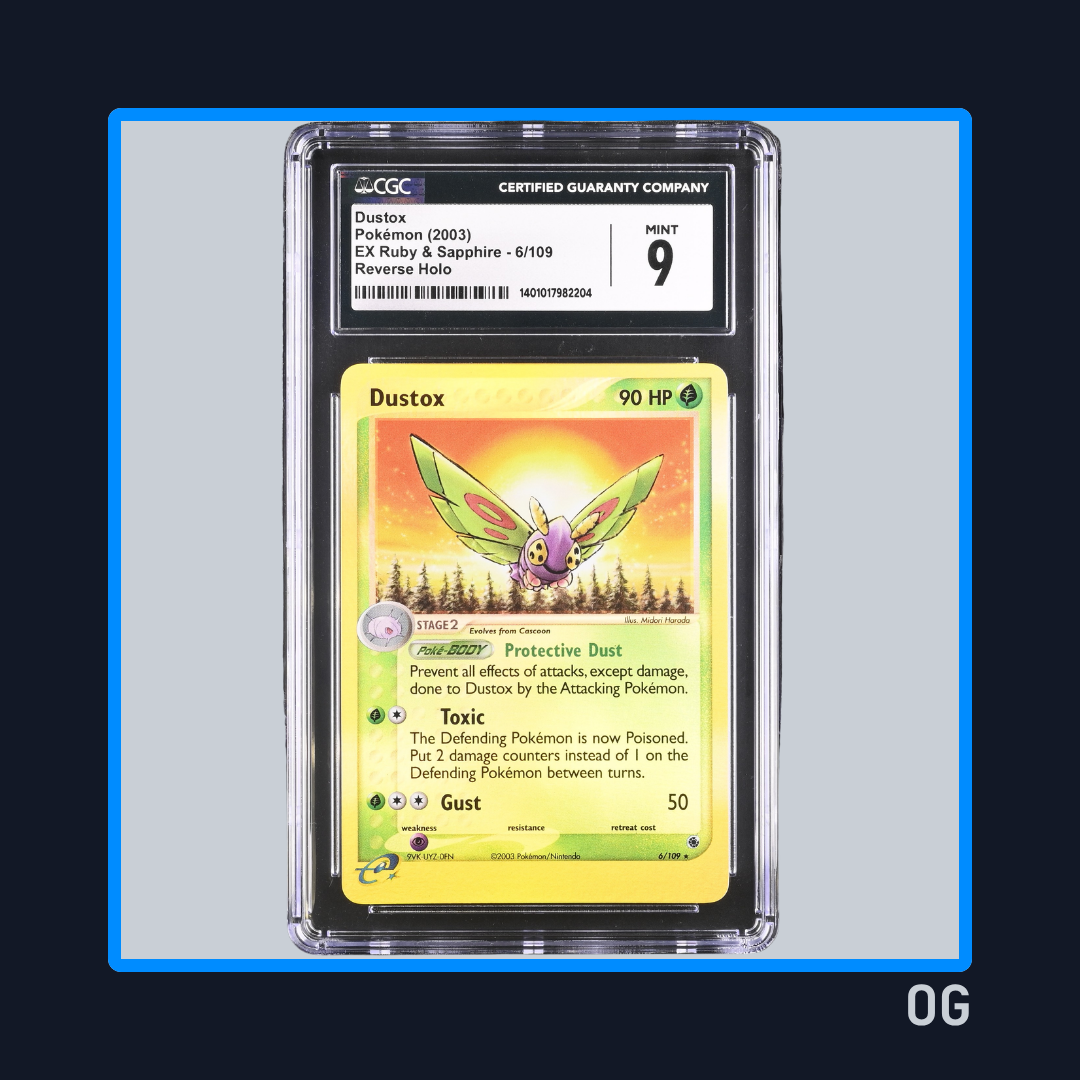 Dustox 6 Reverse Holo - EX Ruby & Sapphire - CGC 9