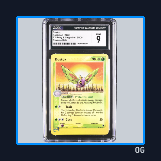 Dustox 6 Reverse Holo - EX Ruby & Sapphire - CGC 9