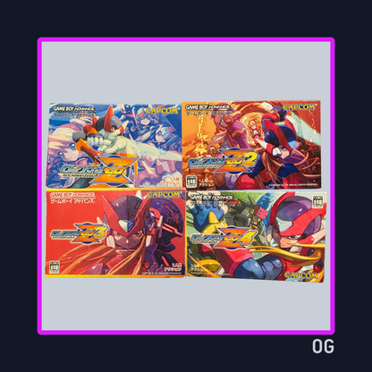 Mega Man Zero 1–4 ver JP (Complete Set) – Game Boy Advance