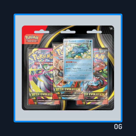 Mega Evolution Base Set (Golduck) - 3 Pack Blister