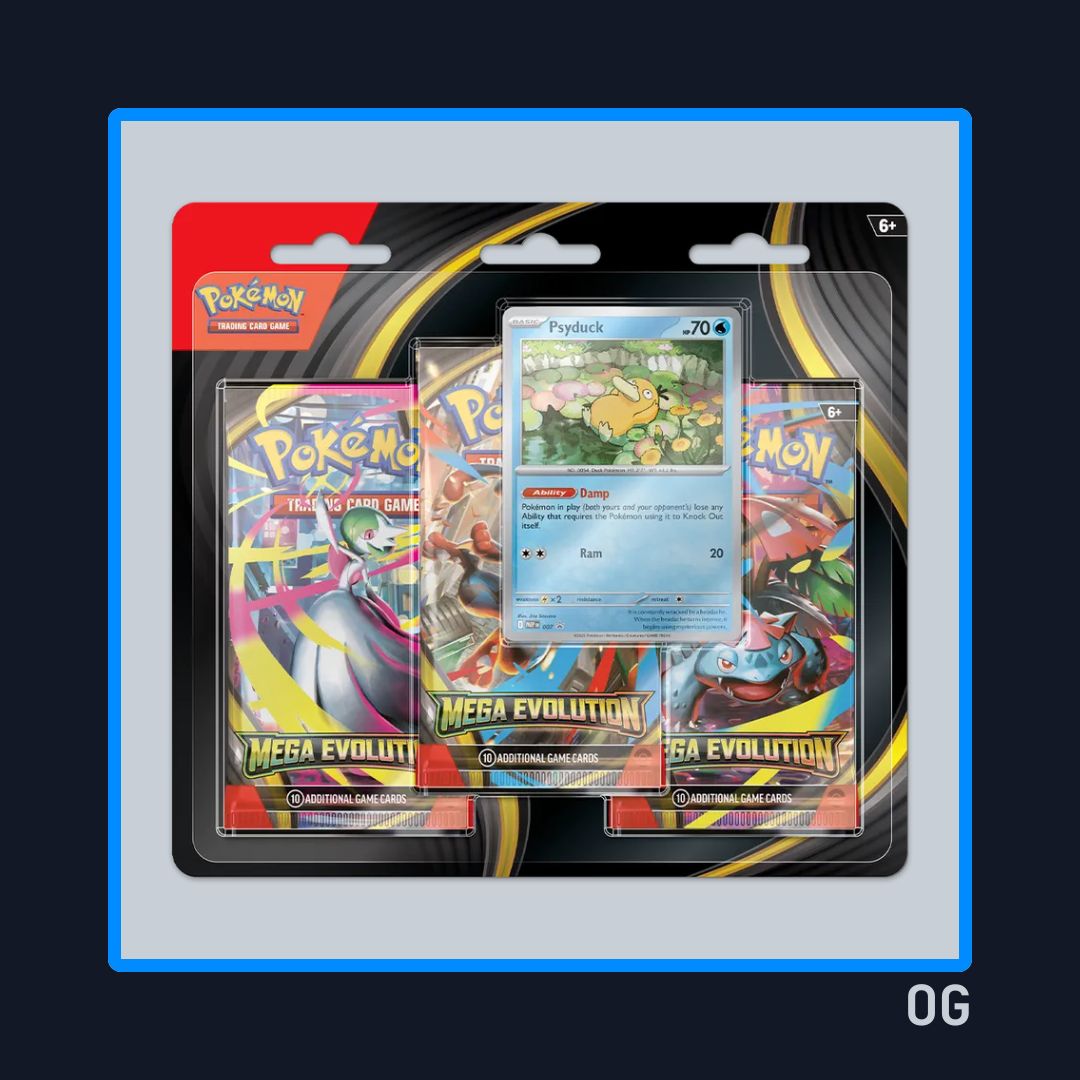 Mega Evolution Base Set (Psyduck) - 3 Pack Blister